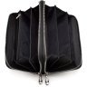 Чоловічий гаманець-клатч із натуральної шкіри чорного кольору на дві блискавки ST Leather 1767372 - 2
