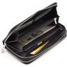 Чоловічий гаманець-клатч із натуральної шкіри чорного кольору на дві блискавки ST Leather 1767372 - 8
