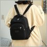 Женский рюкзак из прочного текстиля черного цвета на змейке Confident 77572 - 3