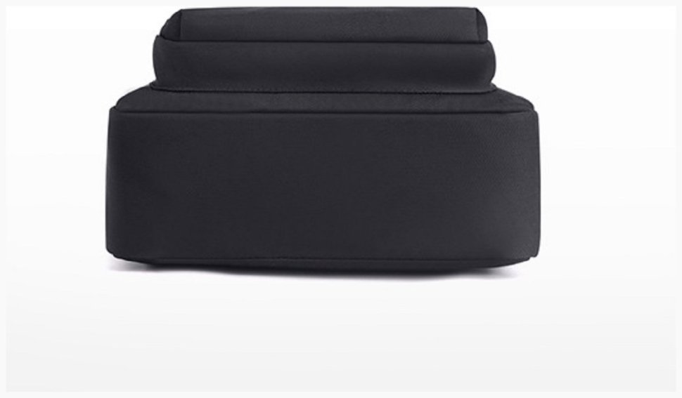 Женский рюкзак из прочного текстиля черного цвета на змейке Confident 77572