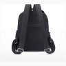 Жіночий рюкзак із міцного текстилю чорного кольору на змійці Confident 77572 - 8