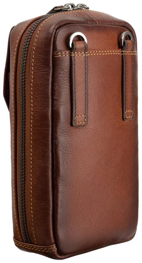 Повседневная сумка из натуральной гладкой кожи через плечо для смартфона Visconti AT45 Alex коричневого цвета 107972 фото №4 Повседневная сумка из натуральной гладкой кожи через плечо для смартфона Visconti AT45 Alex коричневого цвета 107972 modnotak фото №4