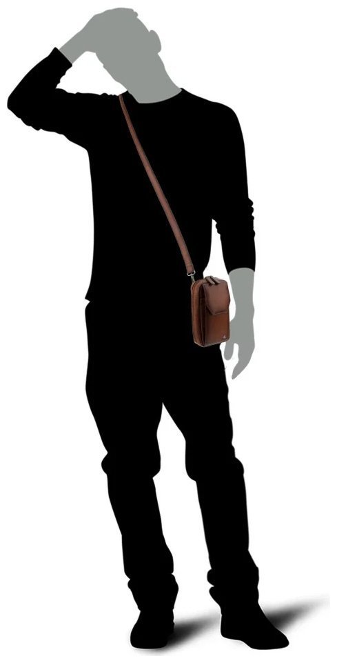 Повседневная сумка из натуральной гладкой кожи через плечо для смартфона Visconti AT45 Alex коричневого цвета 107972 фото №11 Повседневная сумка из натуральной гладкой кожи через плечо для смартфона Visconti AT45 Alex коричневого цвета 107972 modnotak фото №11