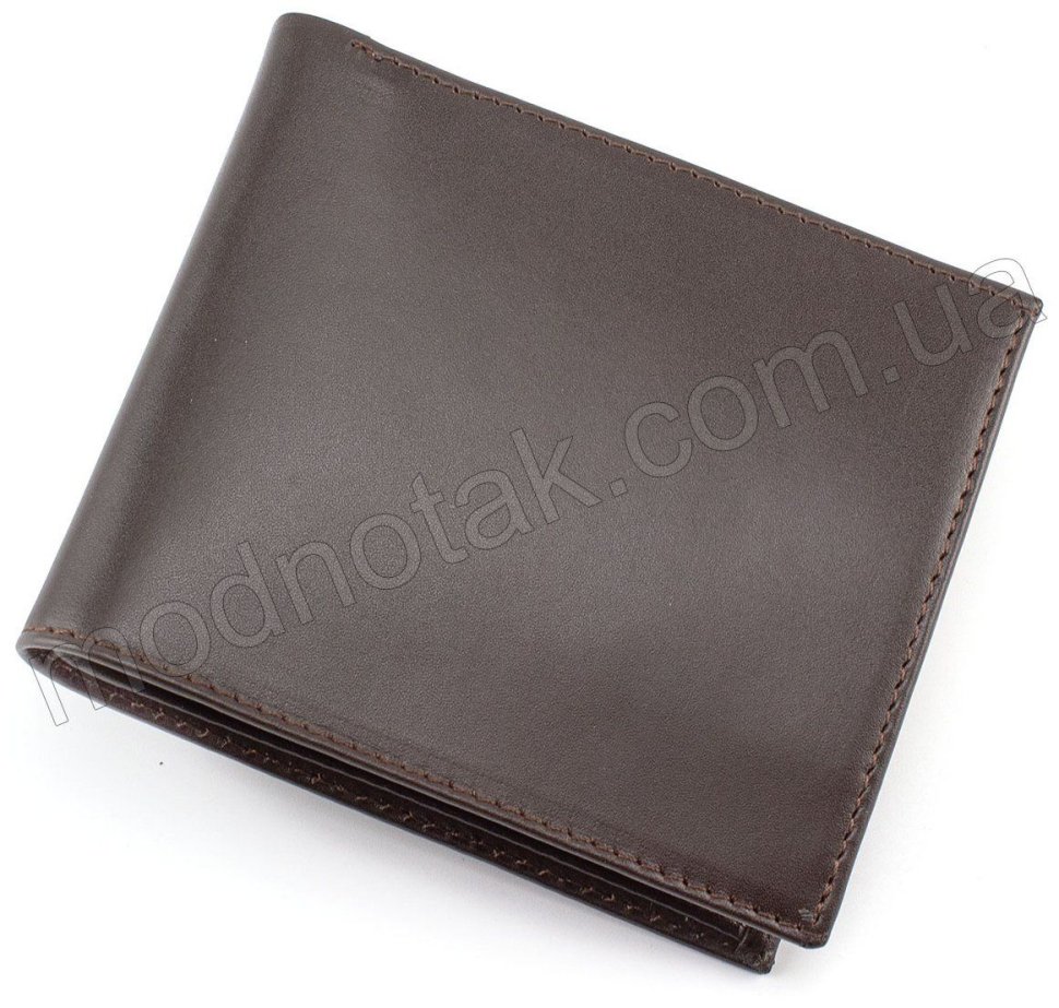 Кожаный мужской кошелек без застежки KARYA (0458-9)