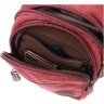 Бордовая сумка-рюкзак среднего размера из текстиля Vintagе 2422175 - 6