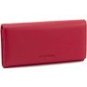 Шкіряний жіночий гаманець червоного кольору з навісним клапаном на магнітах Marco Coverna 68672 - 1