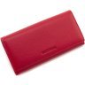 Шкіряний жіночий гаманець червоного кольору з навісним клапаном на магнітах Marco Coverna 68672 - 3