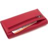 Женский кожаный кошелек красного цвета с навесным клапаном на магнитах Marco Coverna 68672  - 4