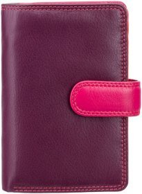 Стильний шкіряний жіночий гаманець фіолетово-рожевого кольору Visconti Fiji 68872