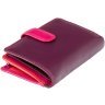 Стильный кожаный женский кошелек фиолетово-розового цвета Visconti Fiji 68872 - 2