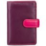 Стильный кожаный женский кошелек фиолетово-розового цвета Visconti Fiji 68872 - 4