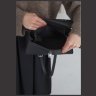 Женская сумка среднего размера из натуральной кожи черного цвета BlankNote Classic 78972 - 5