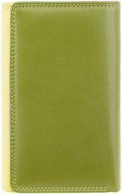 Зелений жіночий гаманець із натуральної шкіри з фіксацією на кнопку Visconti Bora 69272