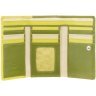 Зеленый женский кошелек из натуральной кожи с фиксацией на кнопку Visconti Bora 69272 - 3