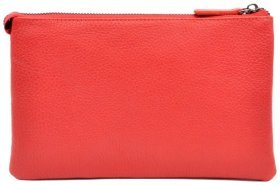 Яркий универсальный женский клатч из кожи флотар Desisan 80373 красного цвета