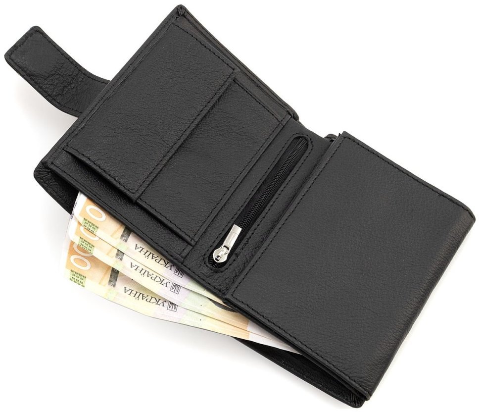Вертикальное кожаное мужское портмоне с фиксацией на магнит Marco Coverna 90873 фото №4 Вертикальное кожаное мужское портмоне с фиксацией на магнит Marco Coverna 90873 modnotak фото №4