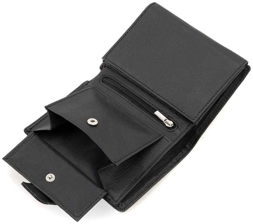 Вертикальное кожаное мужское портмоне с фиксацией на магнит Marco Coverna 90873 фото №5 Вертикальное кожаное мужское портмоне с фиксацией на магнит Marco Coverna 90873 modnotak фото №5