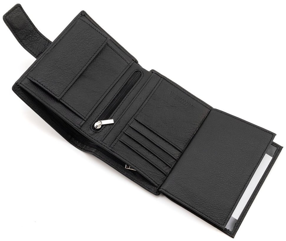 Вертикальное кожаное мужское портмоне с фиксацией на магнит Marco Coverna 90873 фото №7 Вертикальное кожаное мужское портмоне с фиксацией на магнит Marco Coverna 90873 modnotak фото №7