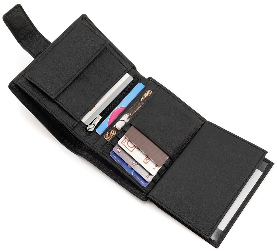 Вертикальное кожаное мужское портмоне с фиксацией на магнит Marco Coverna 90873 фото №8 Вертикальное кожаное мужское портмоне с фиксацией на магнит Marco Coverna 90873 modnotak фото №8