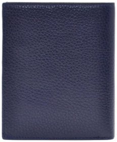 Містке чоловіче портмоне із фактурної шкіри Desisan 81073 Синього кольору