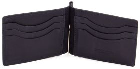 Темно-синий мужской зажим из матовой кожи ST Leather (16823)  - 2
