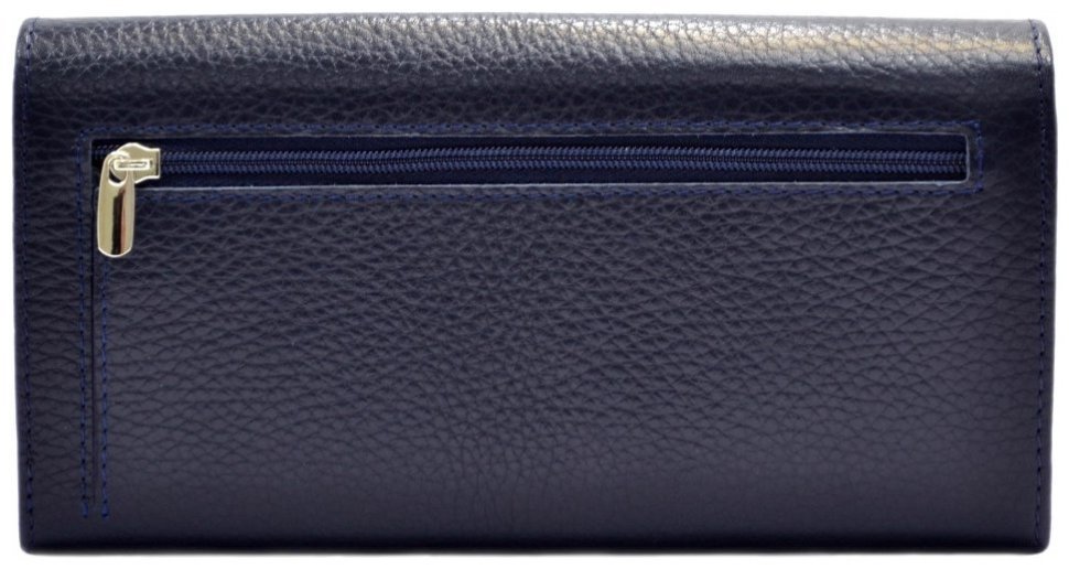 Качественный женский кошелек из фактурной кожи Desisan 81773 (синего цвета) modnotak фото №2