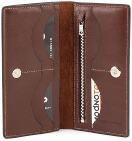 Купюрник з фіксатором з гладкої шкіри Grande Pelle (13208)