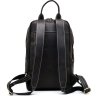 Женский темно-коричневый кожаный рюкзак со светлой строчкой TARWA (19776) - 6