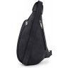 Кожаный мужской рюкзак-слинг на одно плечо в черном цвете TARWA (19631) - 2