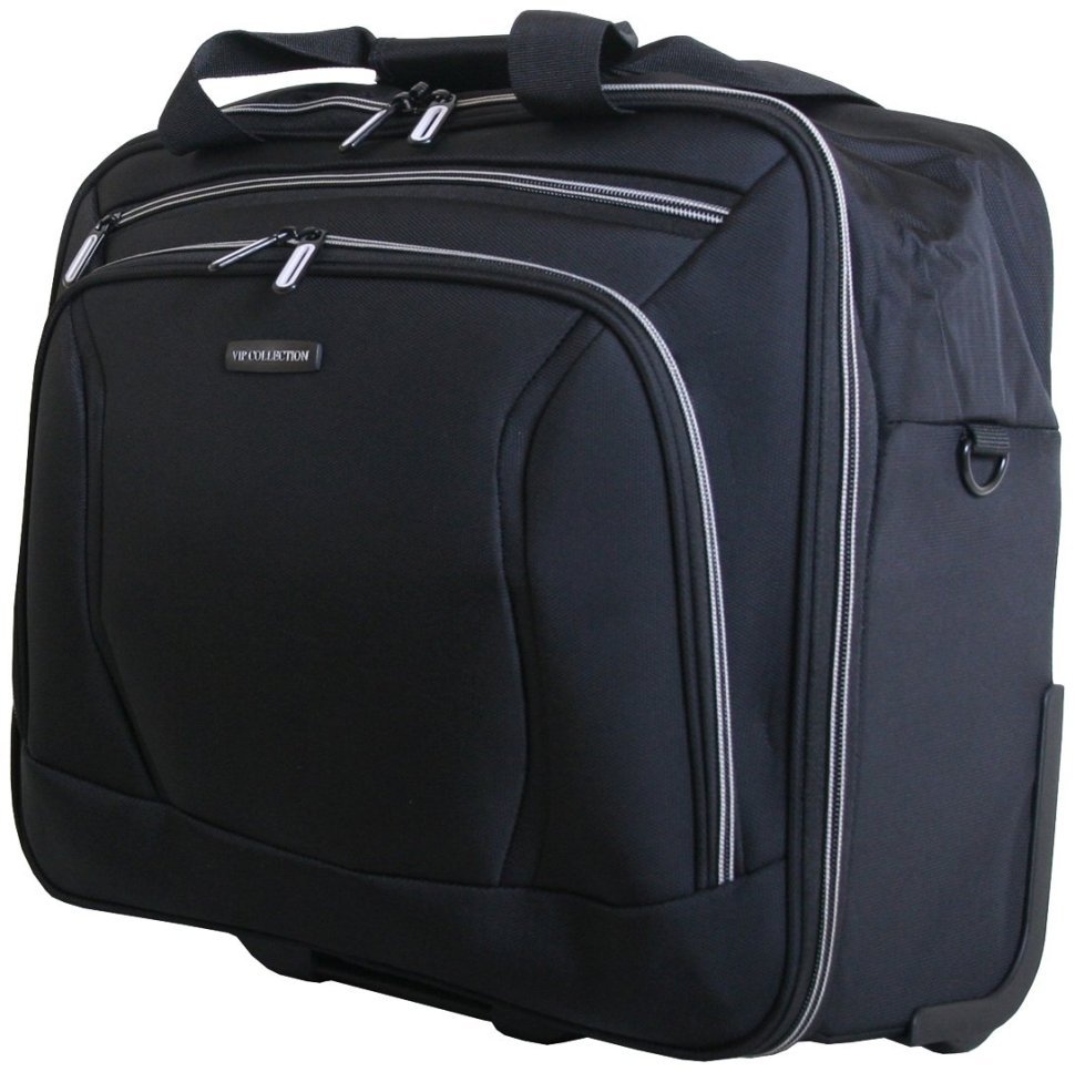 Текстильная дорожная сумка на колесах с выдвежной ручкой Vip Collection 102673 (серый цвет) modnotak фото №1