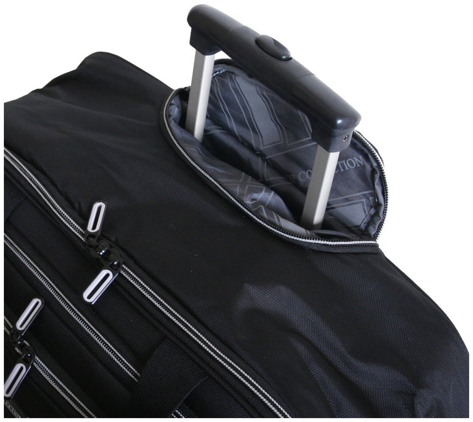 Текстильная дорожная сумка на колесах с выдвежной ручкой Vip Collection 102673 (серый цвет) modnotak фото №6