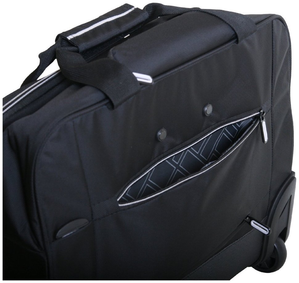 Текстильная дорожная сумка на колесах с выдвежной ручкой Vip Collection 102673 (серый цвет) modnotak фото №7