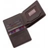 Коричневое портмоне из натуральной кожи без монетницы Tony Bellucci (10671) - 6