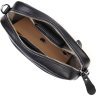 Жіноча сумка-кроссбоді горизонтального типу натуральної шкіри чорного кольору Vintage (2422123) - 5