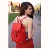 Красный женский рюкзак из натуральной кожи на защелке BlankNote Олсен (12832) - 2