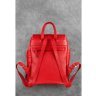 Червоний жіночий рюкзак з натуральної шкіри на клямці BlankNote Олсен (12832) - 6