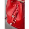 Красный женский рюкзак из натуральной кожи на защелке BlankNote Олсен (12832) - 7