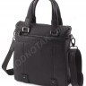 Деловая мужская кожаная сумка с ручками и плечевым ремне в комплекте (под формат А4) H.T Leather (10344) - 3