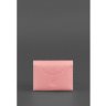 Рожевий Картхолдер з мандалою з натуральної шкіри українського виробництва BlankNote (12219) - 5