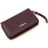 Жіночий шкіряний гаманець середнього розміру в кольорі марсала із золотистою фурнітурою Tony Bellucci (19814) - 3