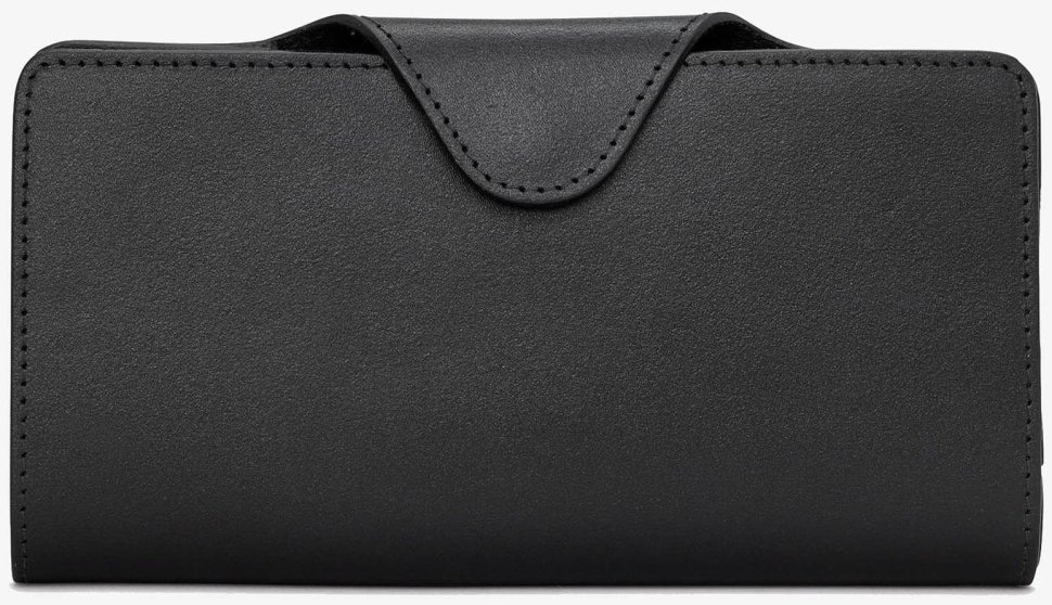 Женский кошелек из натуральной матовой кожи на кнопке Yoshi Y1311 93773 черного цвета фото №1 Женский кошелек из натуральной матовой кожи на кнопке Yoshi Y1311 93773 черного цвета modnotak фото №1