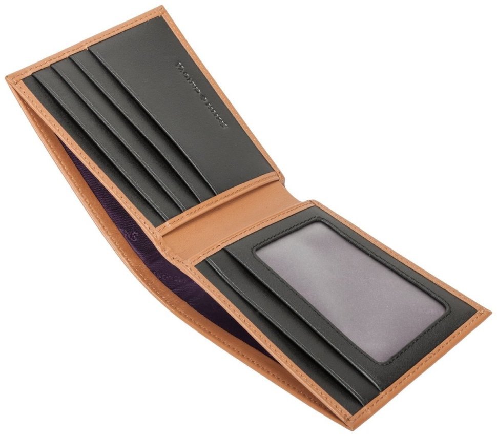 Мужское портмоне из гладкой кожи без монетницы и застежки Smith & Canova Asquith 93973 коричнево-черного цвета фото №3 Мужское портмоне из гладкой кожи без монетницы и застежки Smith & Canova Asquith 93973 коричнево-черного цвета modnotak фото №3