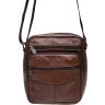 Повсякденна чоловіча сумка з натуральної шкіри коричневого кольору Borsa Leather (21917) - 2