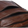 Повсякденна чоловіча сумка з натуральної шкіри коричневого кольору Borsa Leather (21917) - 4