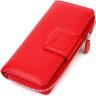 Червоний жіночий гаманець із натуральної шкіри з блоком для карт та документів Tony Bellucci (2421956) - 1