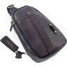 Сумка-рюкзак через плечо из натуральной кожи темно-синего цвета Tony Bellucci (10733) - 5