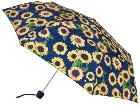 Женский складной зонт Fulton Minilite-2 Sunflower (Принт Подсолнухи, Великобритания) 94373