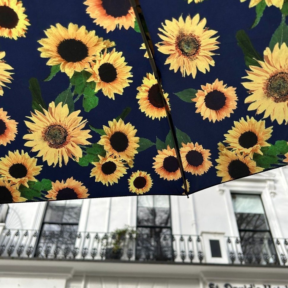 Женский складной зонт Fulton Minilite-2 Sunflower (Принт Подсолнухи, Великобритания) 94373 modnotak фото №4
