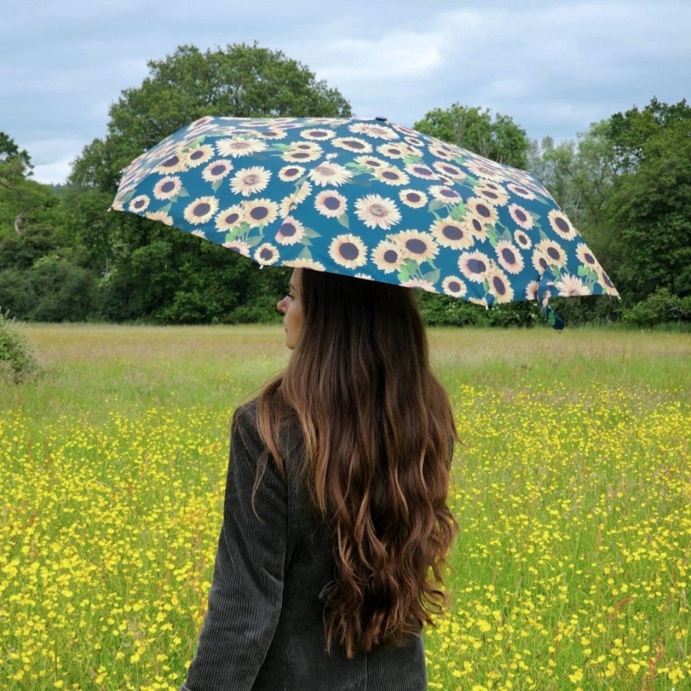 Женский складной зонт Fulton Minilite-2 Sunflower (Принт Подсолнухи, Великобритания) 94373 modnotak фото №7