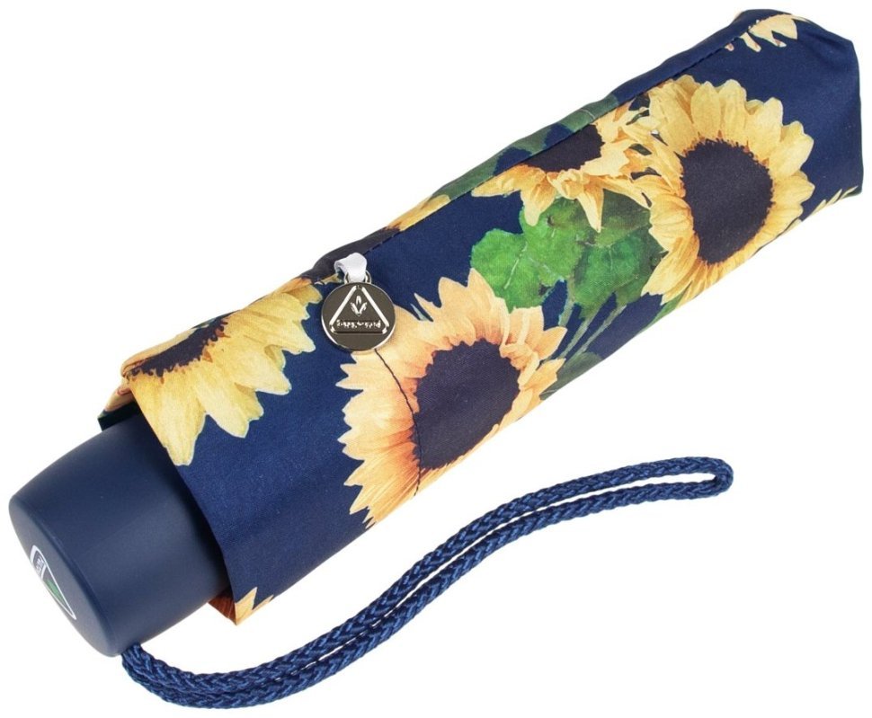 Женский складной зонт Fulton Minilite-2 Sunflower (Принт Подсолнухи, Великобритания) 94373 modnotak фото №10